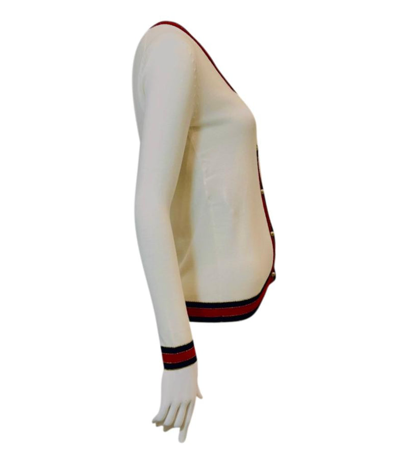Gucci Wool Cardigan With Pearl Buttons. Size S