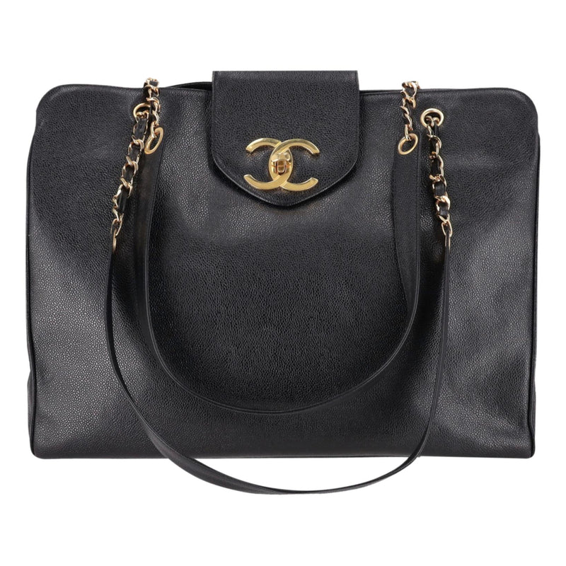 Chanel Vintage 1990's Supermodel Leather XXL Tote Bag