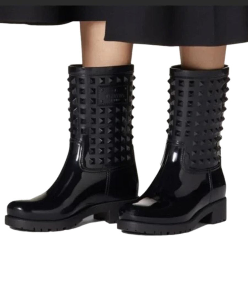 Valentino Rockstud Rain Boots. Size 37