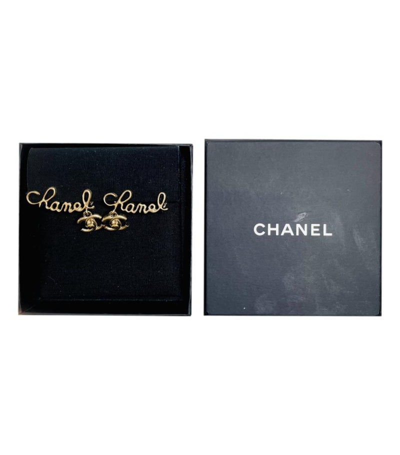 Chanel 'CC' Logo Climber Cuff Clip Earrings