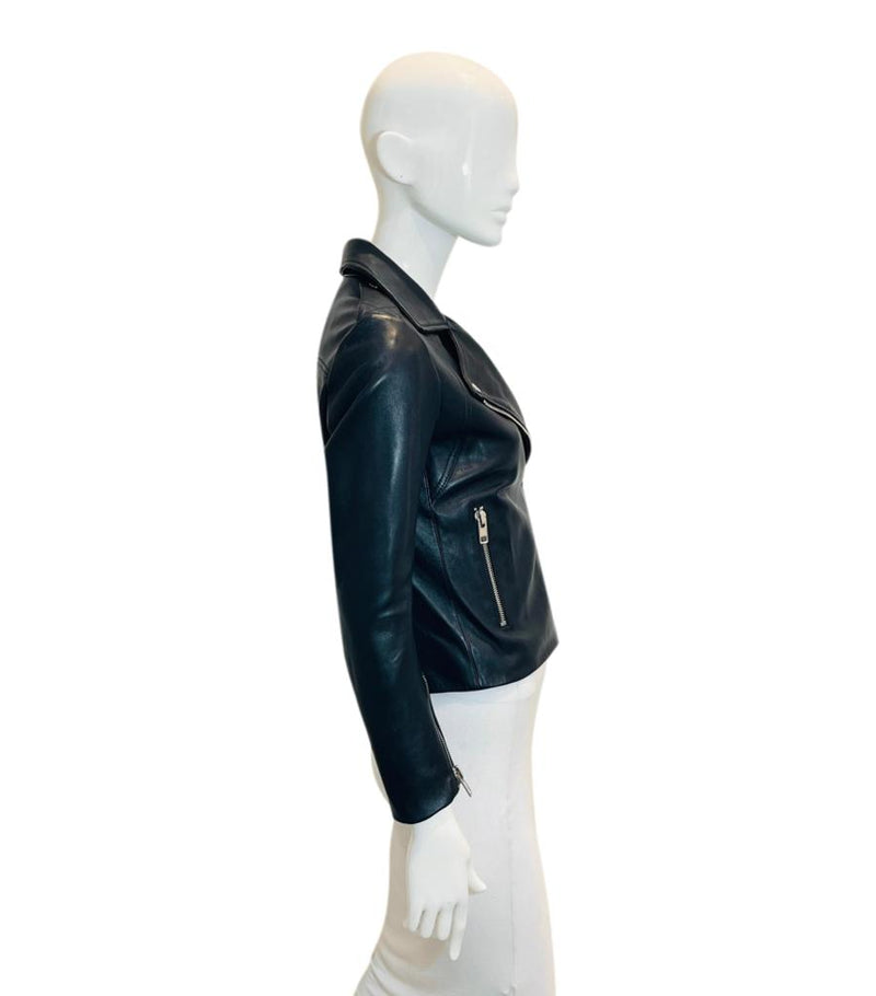Sandro Leather Biker Jacket. Size 1