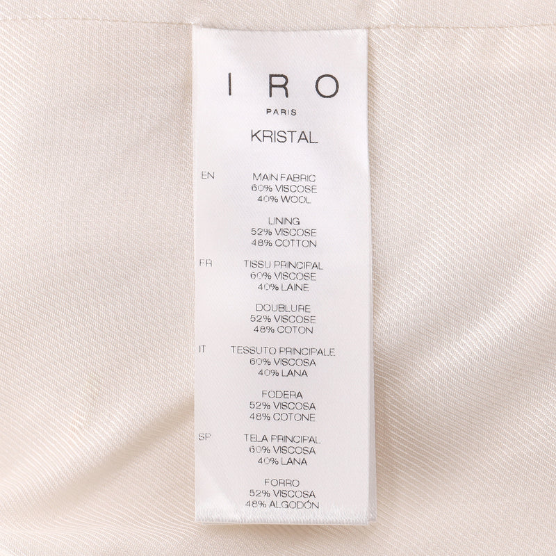 Iro Double-Breasted Wool Blend Blazer. Size 32FR