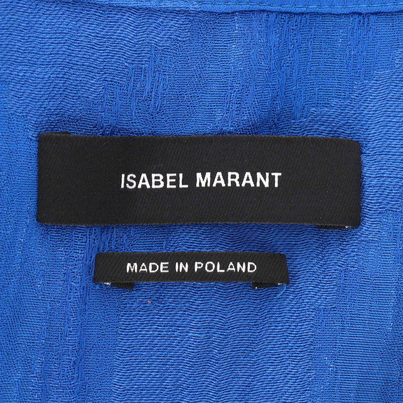Isabel Marant Satin-Jacquard Wrap Dress. Size 36FR