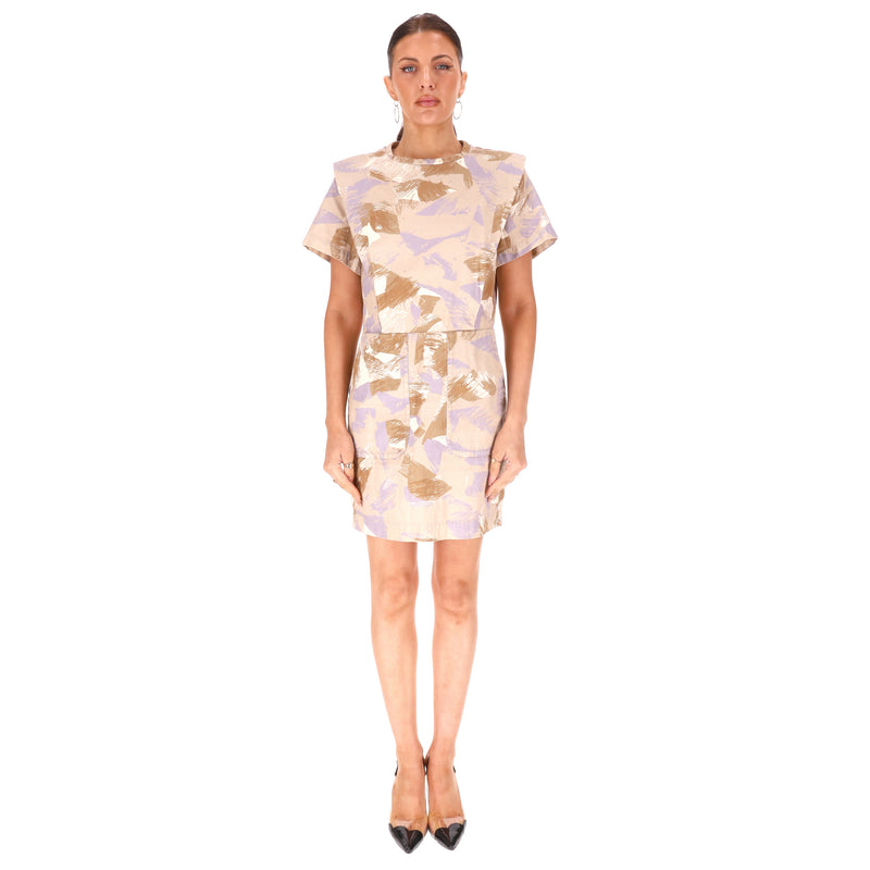 Isabel Marant Cotton-Linen Mini Dress. Size 38FR
