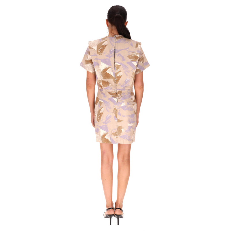 Isabel Marant Cotton-Linen Mini Dress. Size 38FR