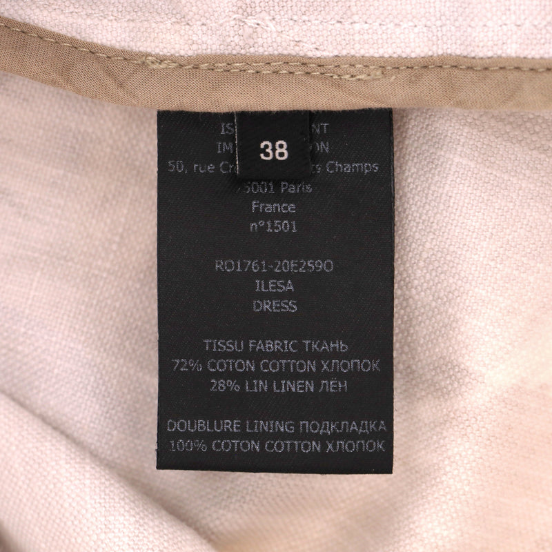 Isabel Marant Cotton-Linen Mini Dress. Size 38FR