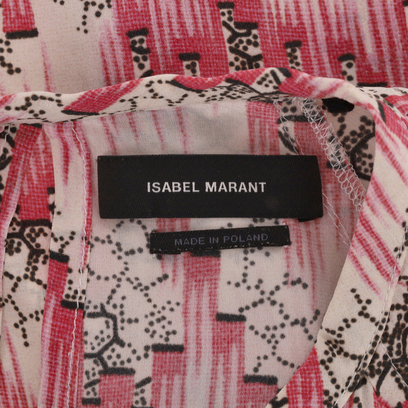 Isabel Marant Printed Silk Midi Dress. Size 34FR