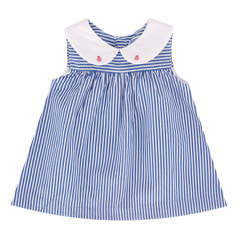 Jacadi Organic Cotton Striped Dress & Bloomer Set. Size 3M