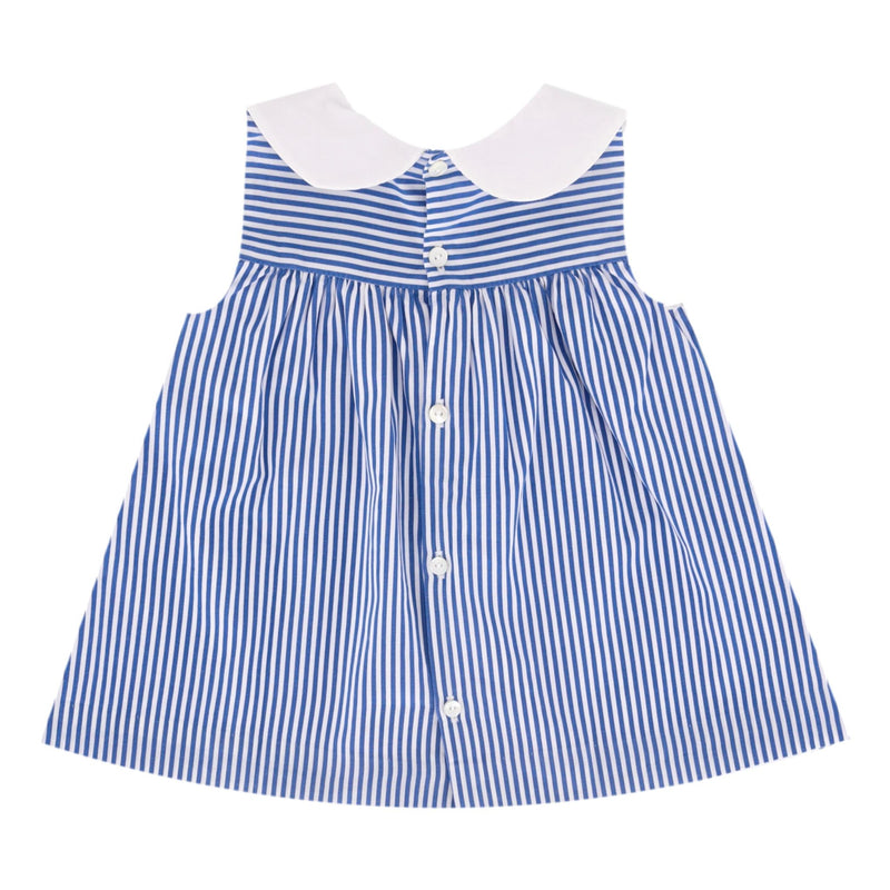 Jacadi Organic Cotton Striped Dress & Bloomer Set. Size 3M