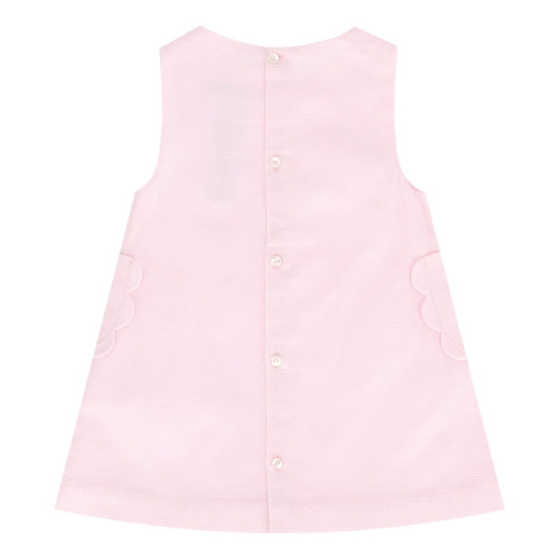 Jacadi Baby Girl Cotton Pinafore Dress. Size 12M