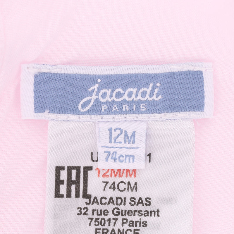 Jacadi Baby Girl Cotton Pinafore Dress. Size 12M