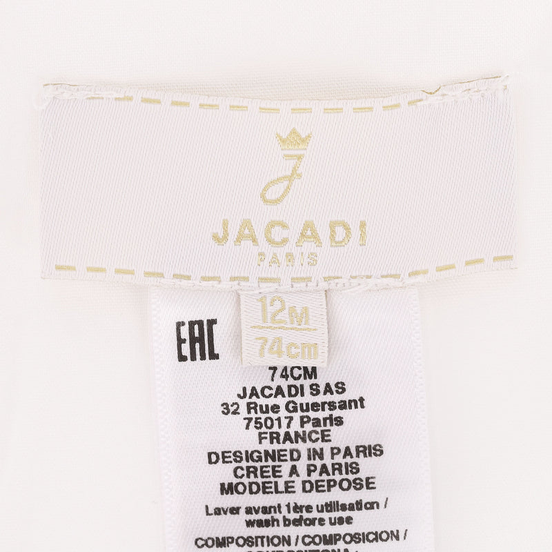 Jacadi Baby Girl Cotton Dress. Size 12M