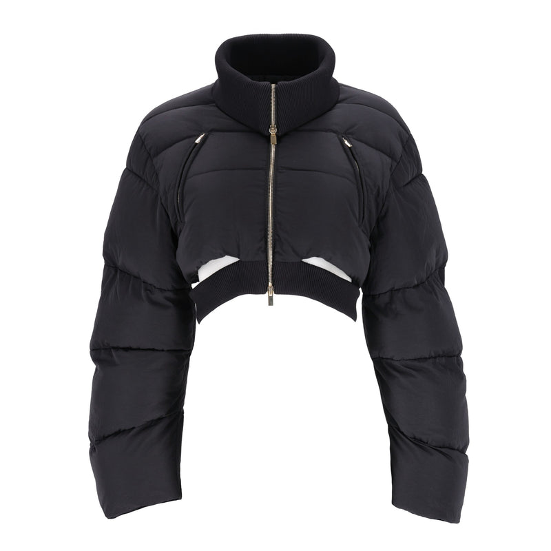 Jacquemus La Montage Cut-Out Detail Cropped Puffer Jacket. Size 40FR