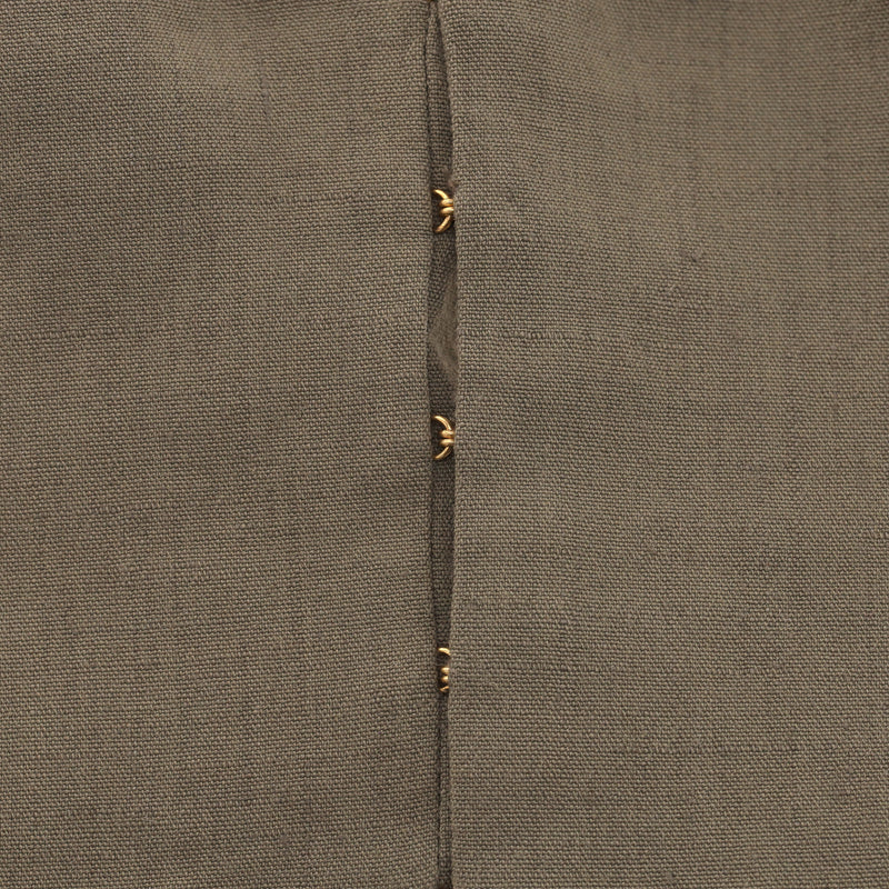 Jacquemus Linen Blend Draped Slubbed-Canvas Mini Dress. Size 40FR
