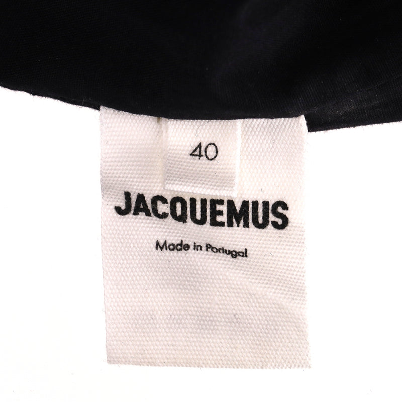 Jacquemus Linen Blend Draped Slubbed-Canvas Mini Dress. Size 40FR
