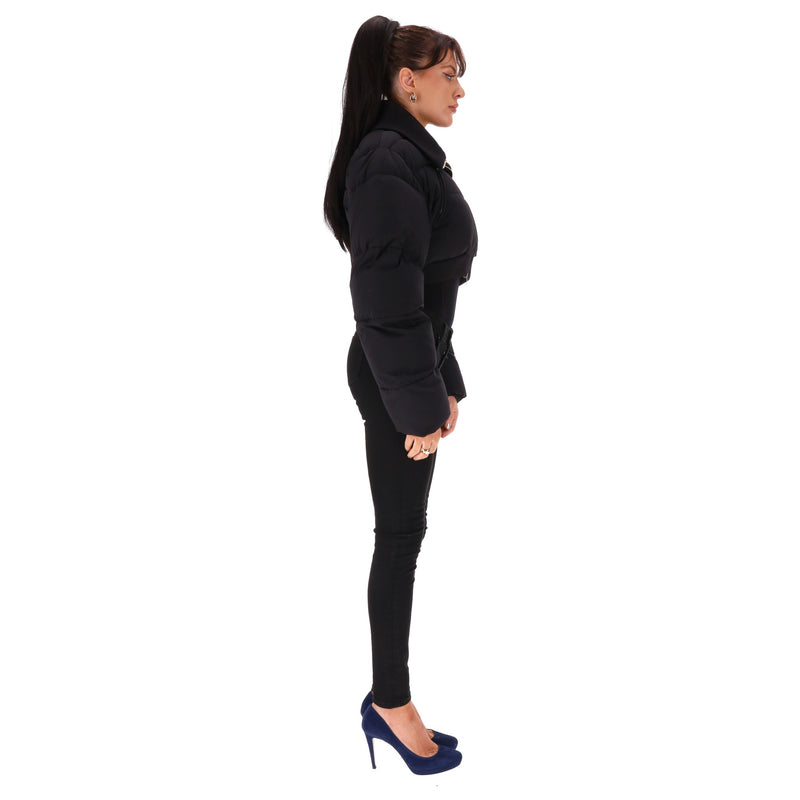 Jacquemus La Montage Cut-Out Detail Cropped Puffer Jacket. Size 40FR