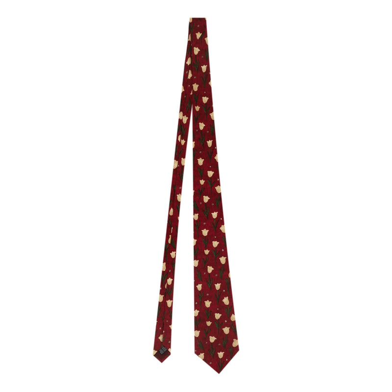 Jaeger Tulip Print Silk Tie