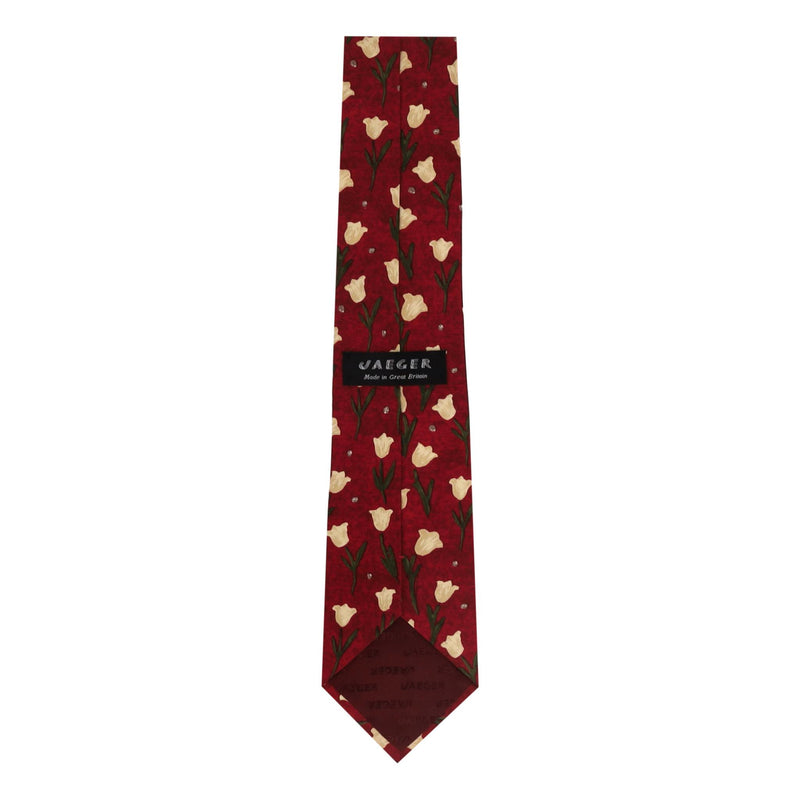 Jaeger Tulip Print Silk Tie