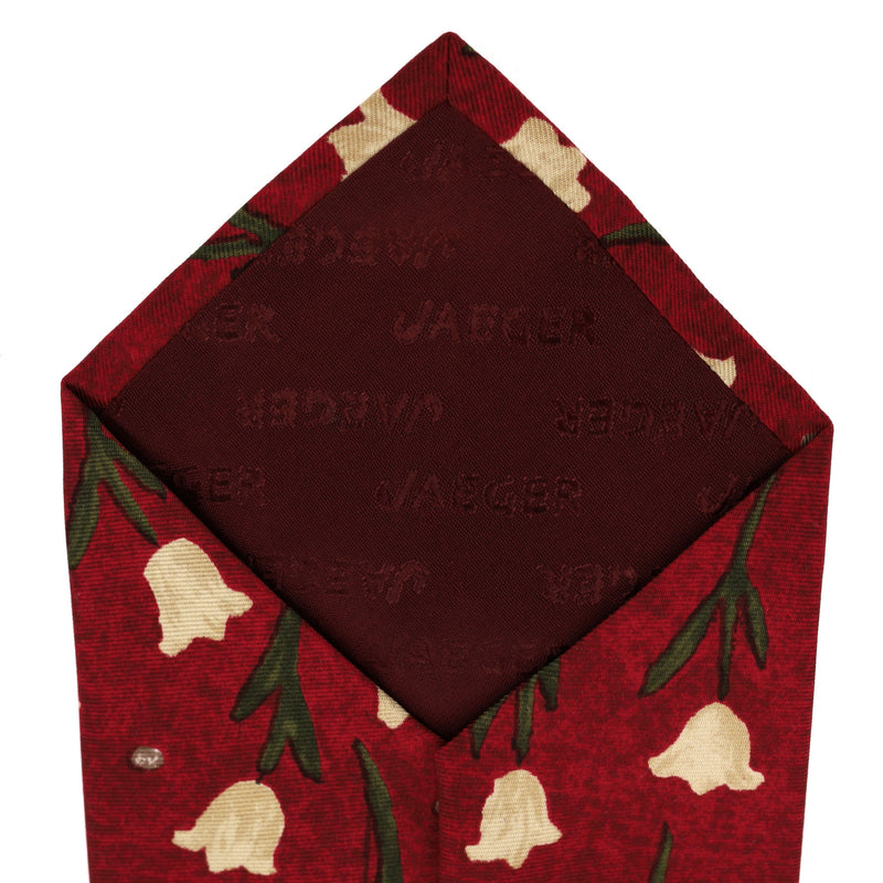Jaeger Tulip Print Silk Tie