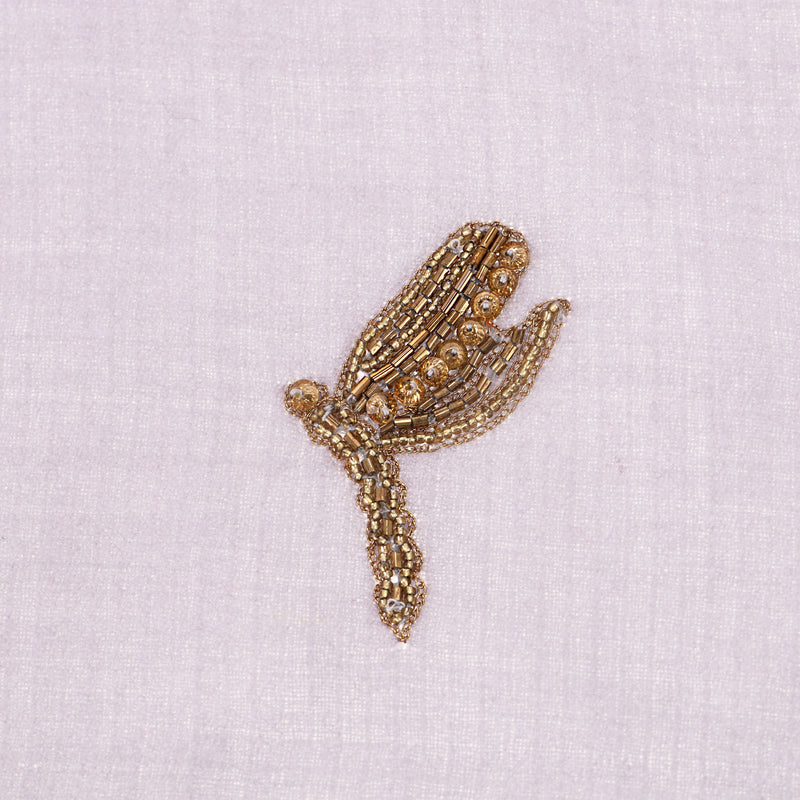 Janavi India Beaded Dragonfly Merino Wool Scarf