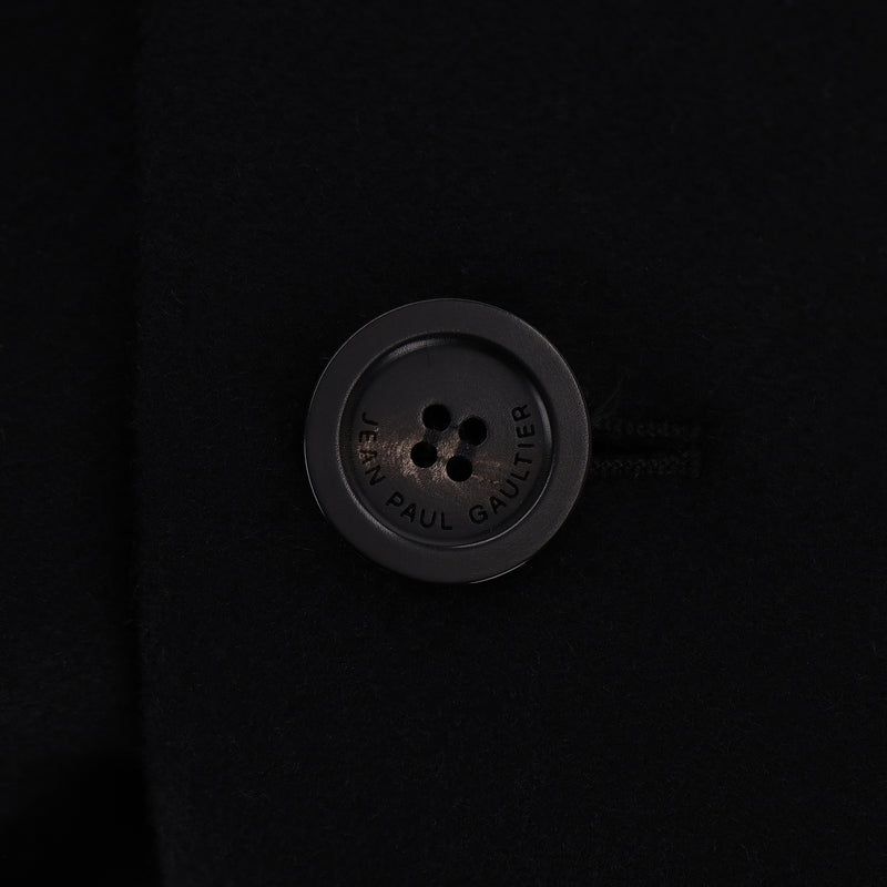 Jean Paul Gaultier Virgin Wool Coat With Internal Corset Panel. Size 42FR