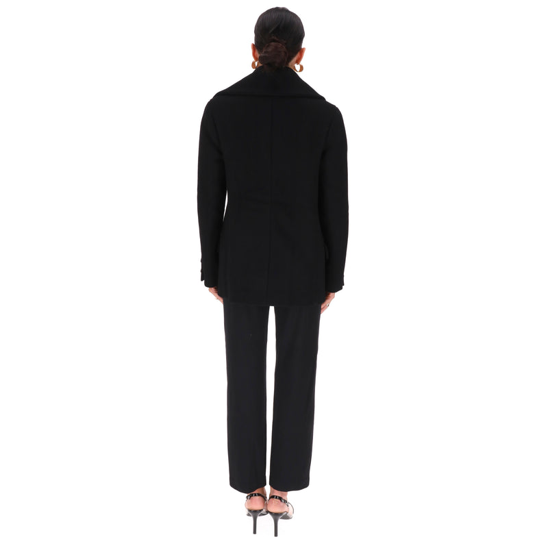 Jil Sander Double-Breasted Wool Coat. Size 36FR