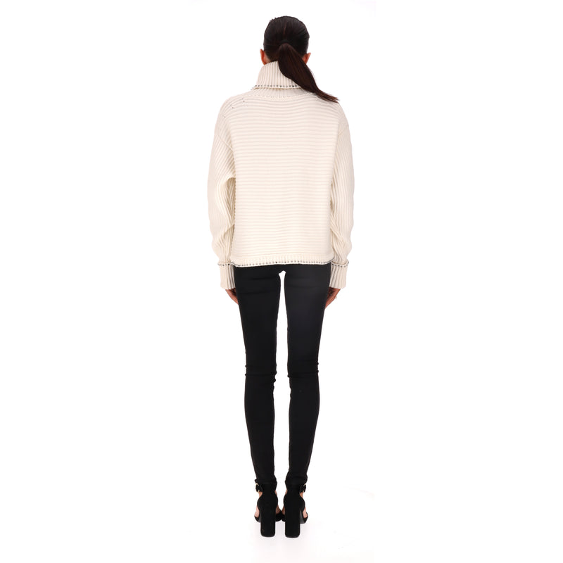 Karl Lagerfeld Roll Neck Wool Jumper. Size S
