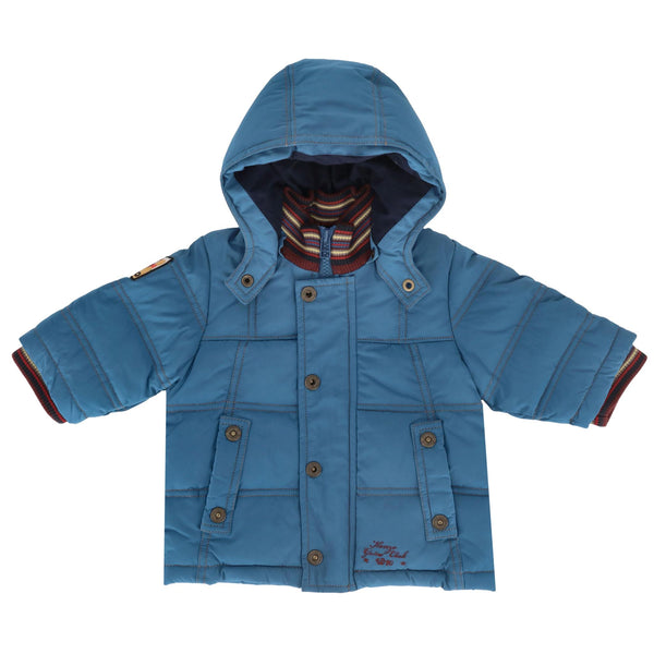 Kenzo Baby Boy Hooded Down Jacket. Size 6M