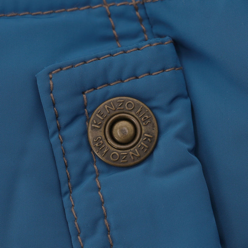 Kenzo Baby Boy Hooded Down Jacket. Size 6M