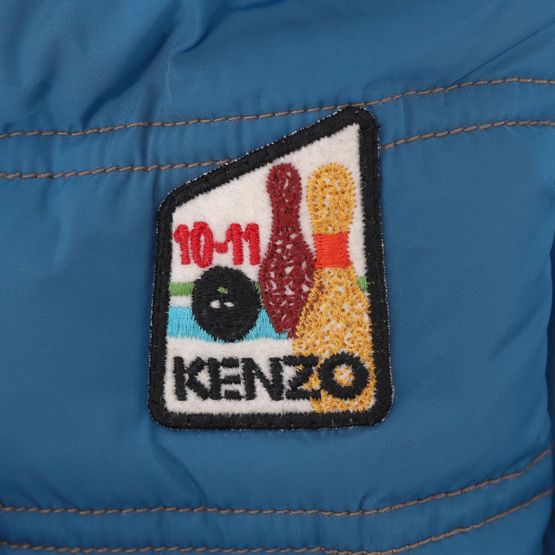 Kenzo Baby Boy Hooded Down Jacket. Size 6M