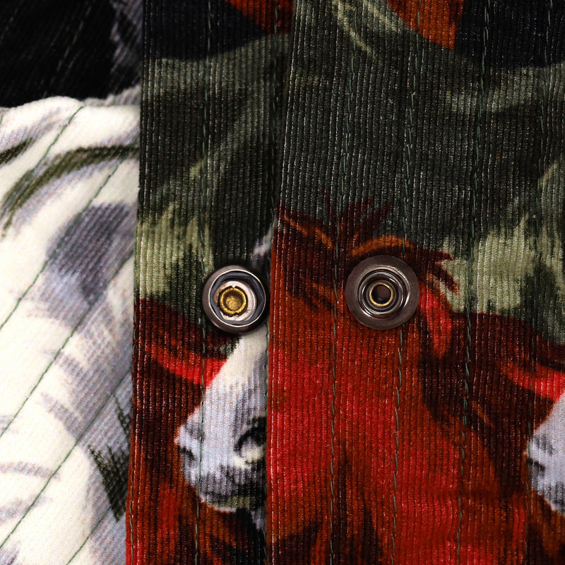 Kenzo Horse Print Cotton Shirt Jacket. Size 40FR