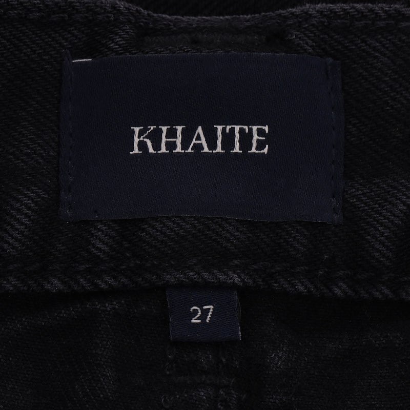 Khaite Denim Wide Leg Cropped Culottes. Size 27
