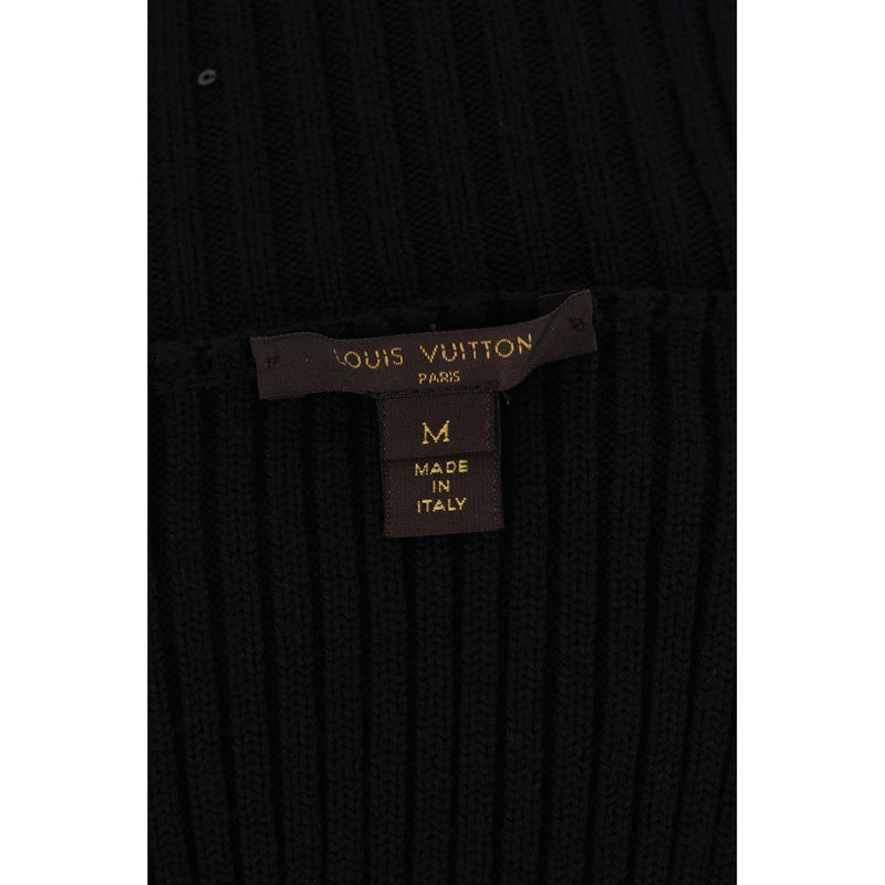 Louis Vuitton Sequin Embellished Knitted Wool Dress. Size 34FR