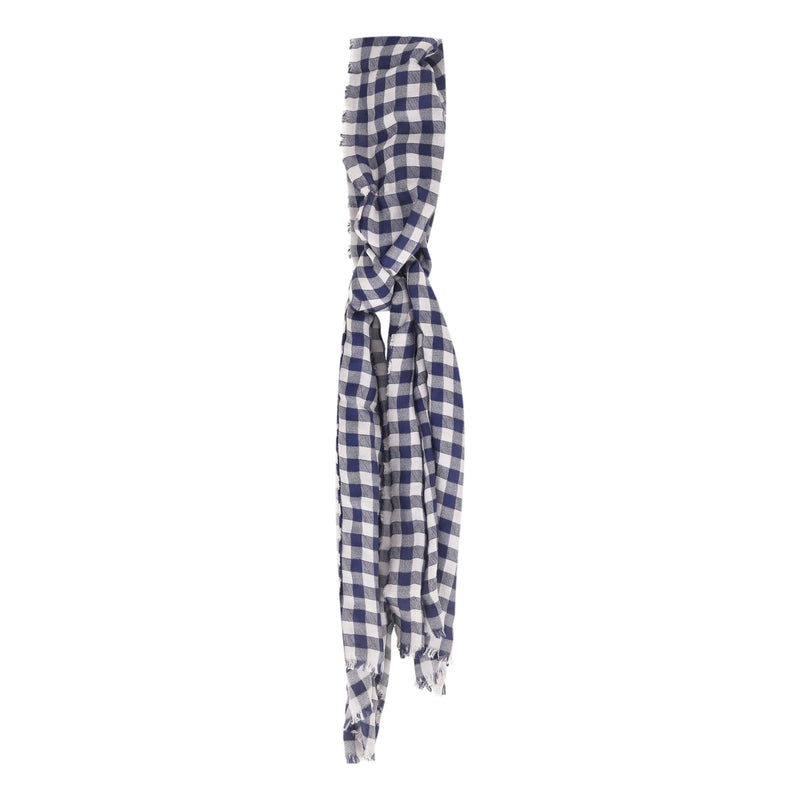 Louis Vuitton Cotton Gingham Check Shawl Scarf