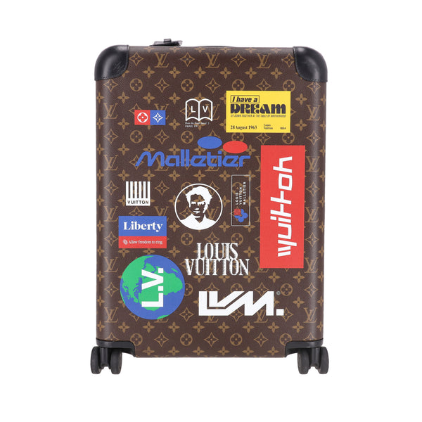 Louis Vuitton Ltd Edition Horizon 55 Monogram Logo Story Suitcase