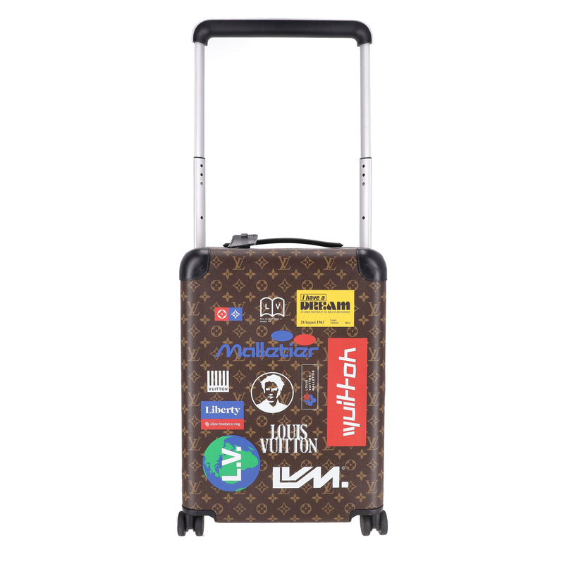 Louis Vuitton Ltd Edition Horizon 55 Monogram Logo Story Suitcase