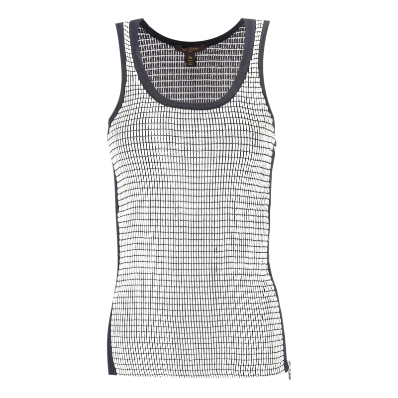 Louis Vuitton Waffle Texture Lambskin Tank Top With A Size Zip. Size XS