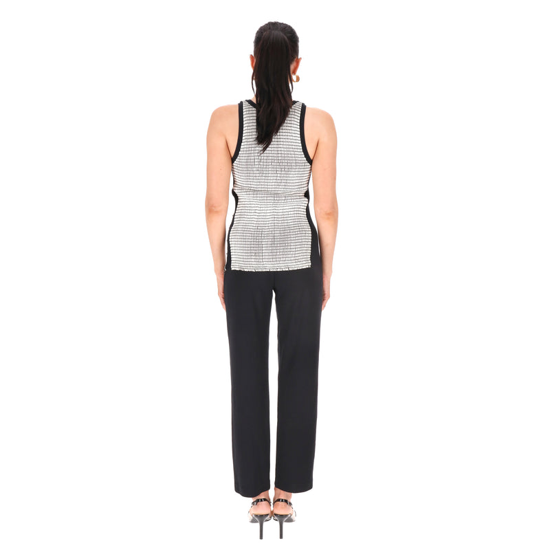 Louis Vuitton Waffle Texture Lambskin Tank Top With A Size Zip. Size XS