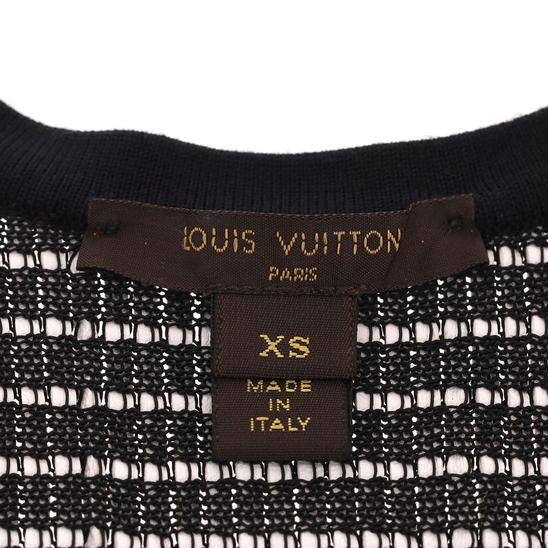 Louis Vuitton Waffle Texture Lambskin Tank Top With A Size Zip. Size XS