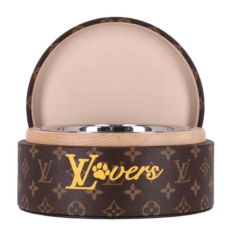 Louis Vuitton Monogram Canvas & Leather Dog Bowl
