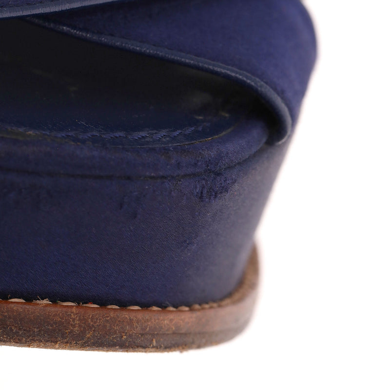 Louis Vuitton Satin 'Florida' Platform Sandals With A Lucite Heel. Size 39