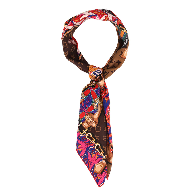 Louis Vuitton Monogram 'Confidential Garden' Silk Scarf