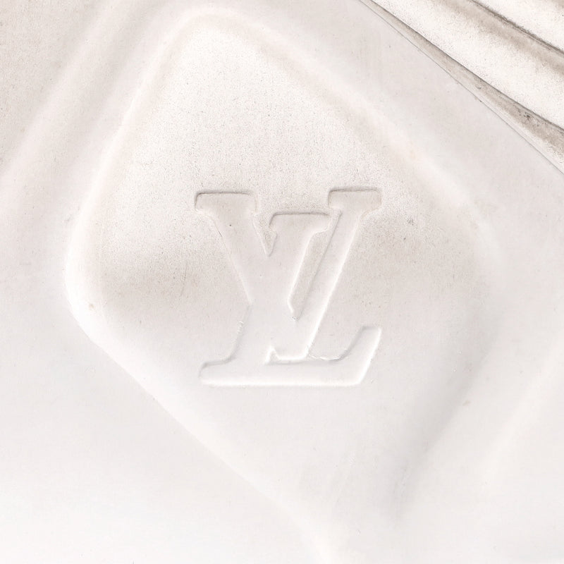 Louis Vuitton 'LV' Monogram Pool 55 Flat Comfort Rubber Mules. Size 40