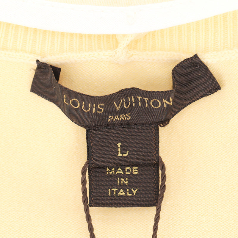 Louis Vuitton Merino Wool Jumper With Broderie Anglaise Collar. Size L