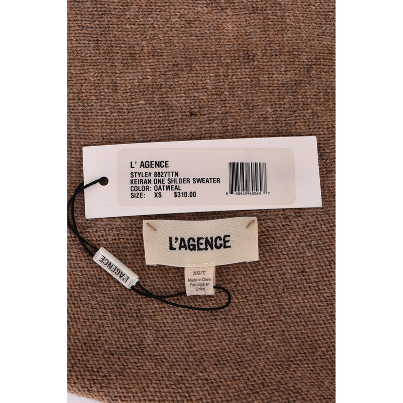 L'Agence One-Shoulder Wool Blend Top. Size XS