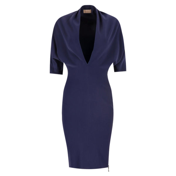 Lanvin Sheath Dress With A Deep V-Neck. Size 38FR