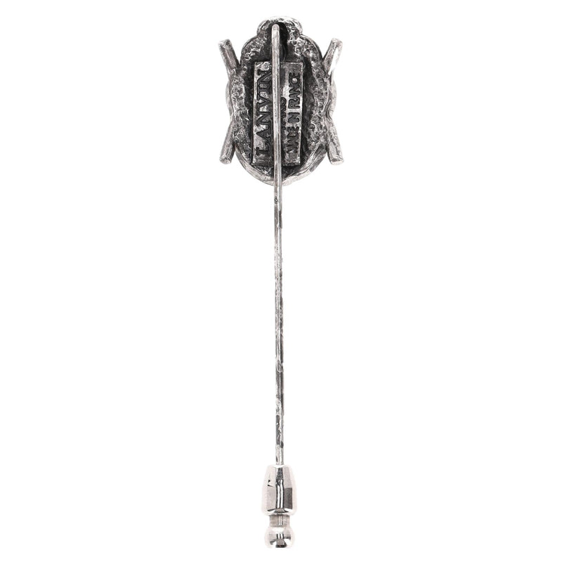 Lanvin Crystal Embellished Beetle Stick Pin Brooch
