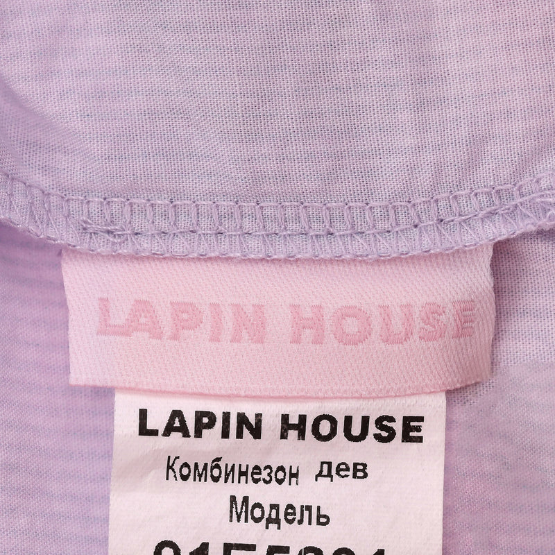 Lapin House Baby Girl Cat Print Cotton Romper Dress. Size 9M