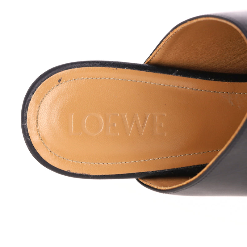 Loewe Nail Polish-Heel Leather Mules. Size 39