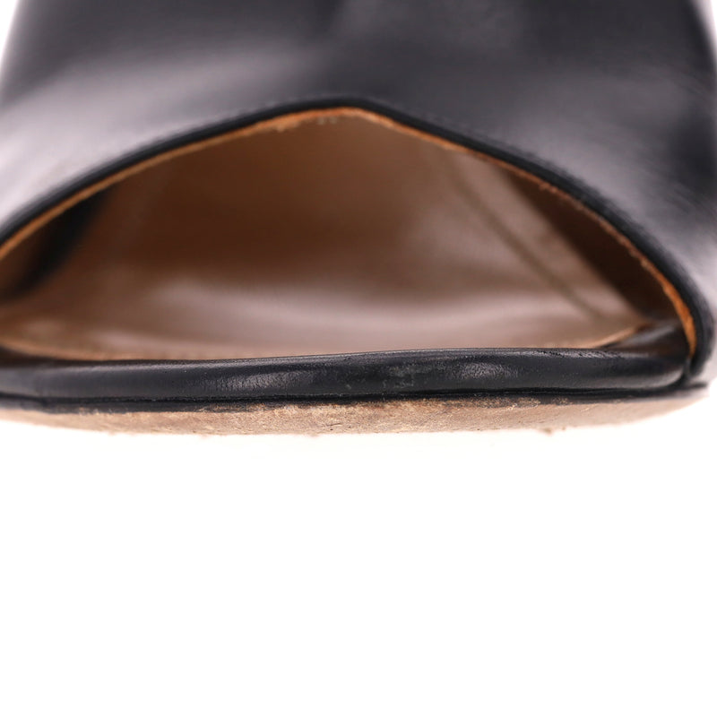 Loewe Nail Polish-Heel Leather Mules. Size 39